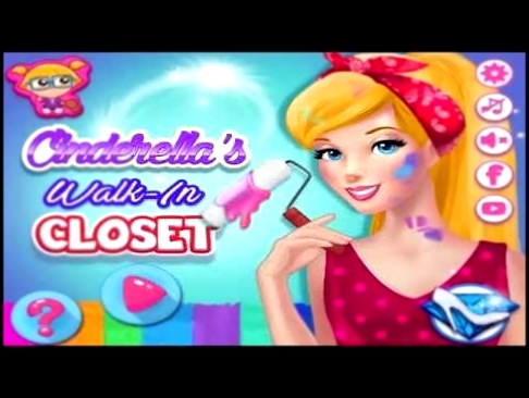 NEW мультик для девочек про принцесс—золушка дизайнер интерьера—Игры для детей/Cinderella 
