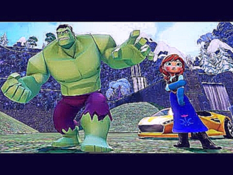 Супергерой Халк и Принцесса Анна Холодное Сердце Мультик Игра Для Детей Тачки 2 Мультики про Машинки 