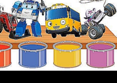 Bathing Fun Colors for Kids - Tractor, Robocar Poli, Dump Truck Toy, Thomas | Shower Colors for Kids 