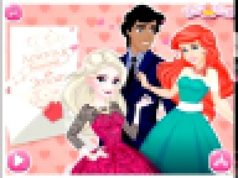 Мультик игра Принцессы Диснея: Эльза и Ариэль соперницы Elsa and Ariel Love Rivals 