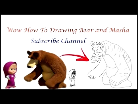 How to Drawing Маша и Медведь Masha and The Bear - Маша плюс каша 
