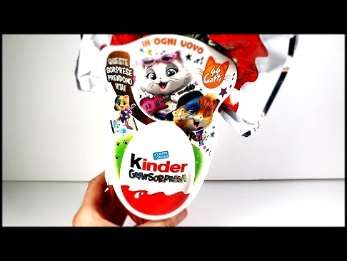 Kinder GRANSORPRESA 2021 44 GATTI Огромный Киндер Сюрприз 44 КОТА Kinder Surprise 44 CATS 