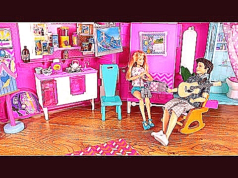 Barbie and Ken Dolls Pop Up Camper Van Playset Barbie Toys 