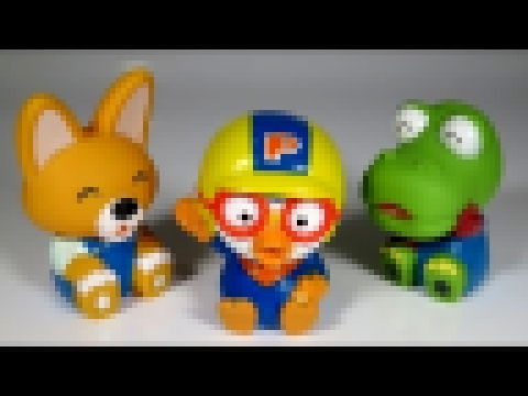 Pororo and Tayo best friends unboxing surprise eggs kinder surprise PlayClayTV игрушки мультики 