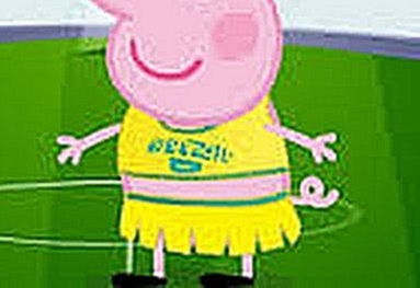 Свинка Пеппа звезда футбола.   Peppa Pig football star 