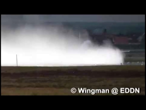 2015-03-31 KLM PH-EZR Embraer 190/195 take off in to the storm Niklas- EDDN 