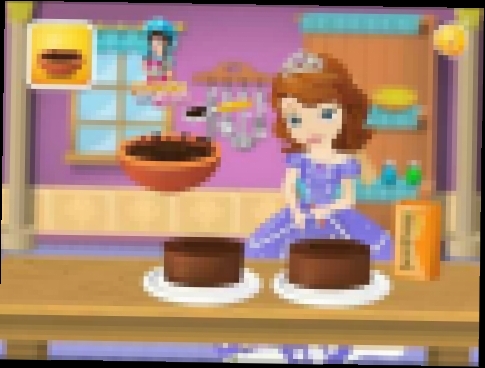 Мультик игра София Прекрасная готовит торт Sofia Cooking Princess Cake 