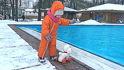 VLOG Мы в СПА гуляем с Собачкой  и Сюрприз в бассейне Золотая рыбка Детское видео Happy Time 