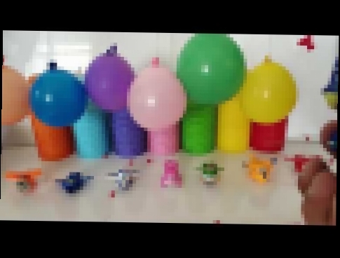LEARN COLORS With Balloons Super Wings  Balon Patlatarak Renkleri Öğreniyoruz Harika Kanatlar 