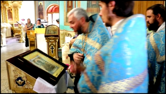 Музыкальный видеоклип Мироточивая икона Пресвятой Богородицы «Умягчение злых сердец» в Волгограде. 
