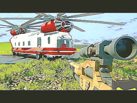 Снайпер против Вертолета - Brick Rigs | Лего Битва 