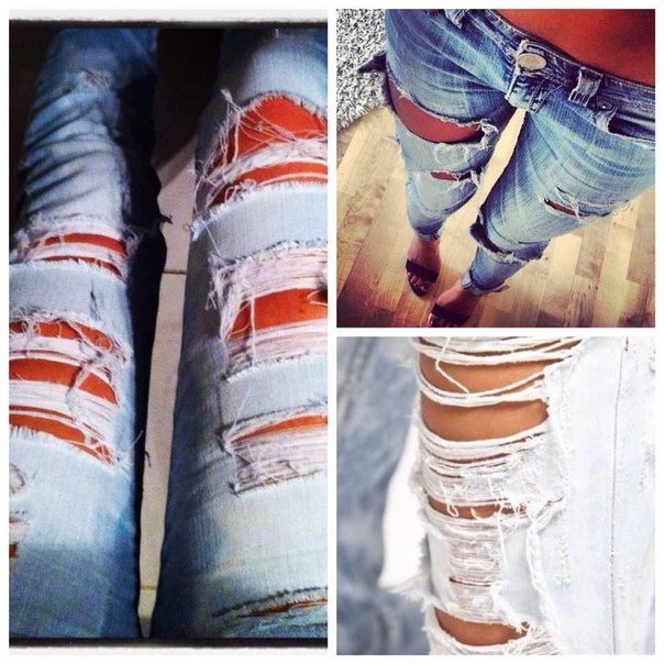 Рваные джинсы фото обрезка